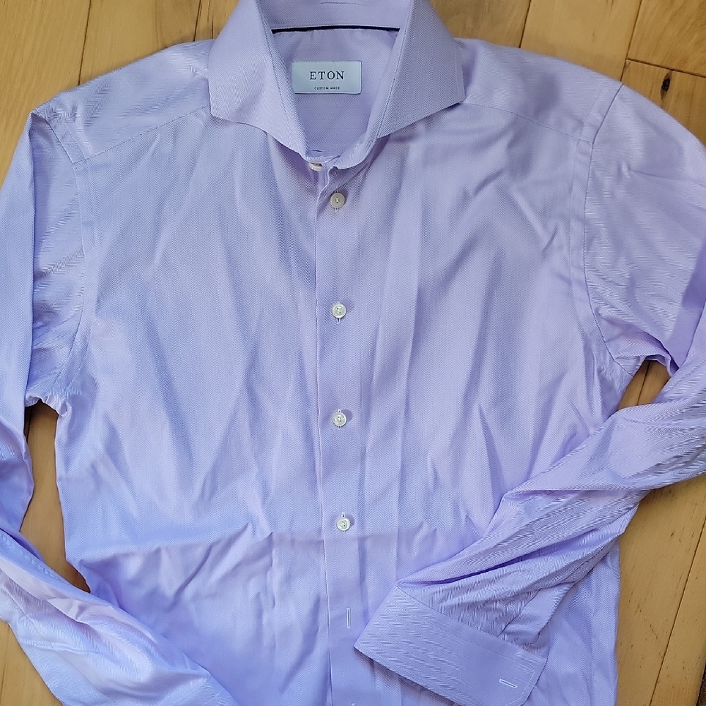 Eton Men's lavender dress shirt